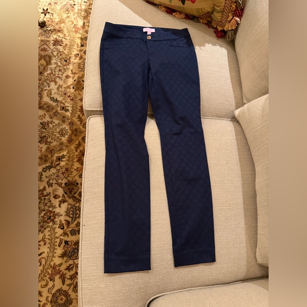 Lilly Pulitzer Navy Skinny Pants